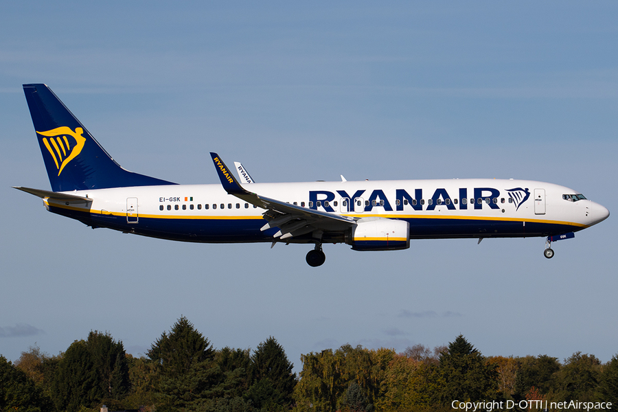Ryanair Boeing 737-8AS (EI-GSK) | Photo 267942