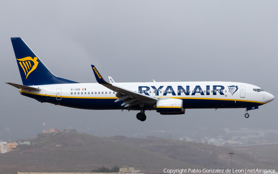 Ryanair Boeing 737-8AS (EI-GSK) | Photo 336321