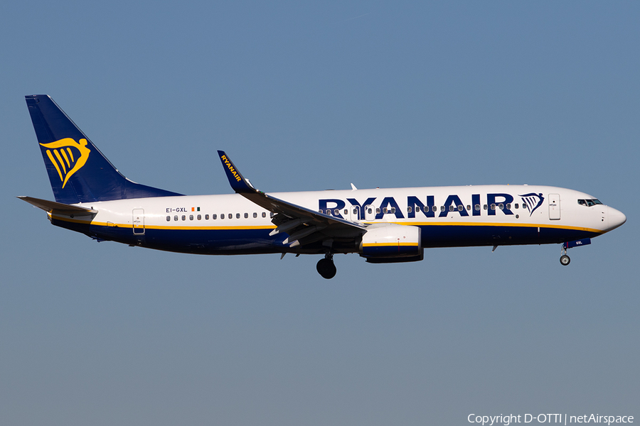 Ryanair Boeing 737-8AS (EI-GXL) | Photo 299237