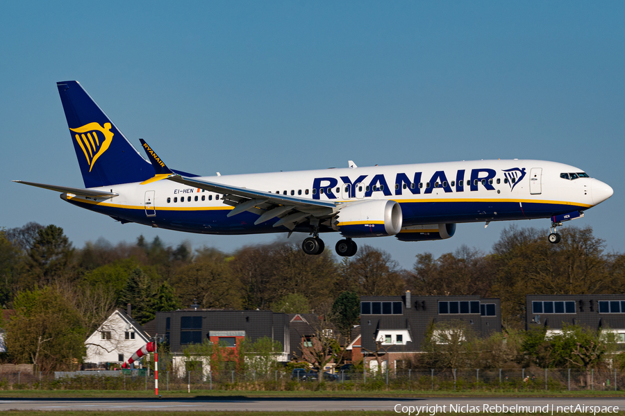 Ryanair Boeing 737-8-200 (EI-HEN) | Photo 504903