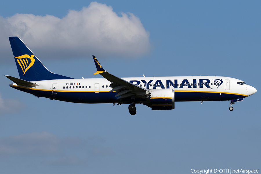 Ryanair Boeing 737-8-200 (EI-HET) | Photo 513289