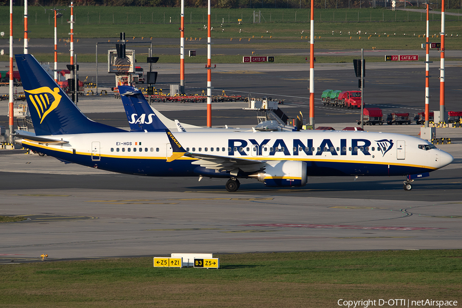 Ryanair Boeing 737-8-200 (EI-HGS) | Photo 535188