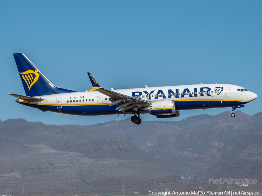 Ryanair Boeing 737-8-200 (EI-HGY) | Photo 638905