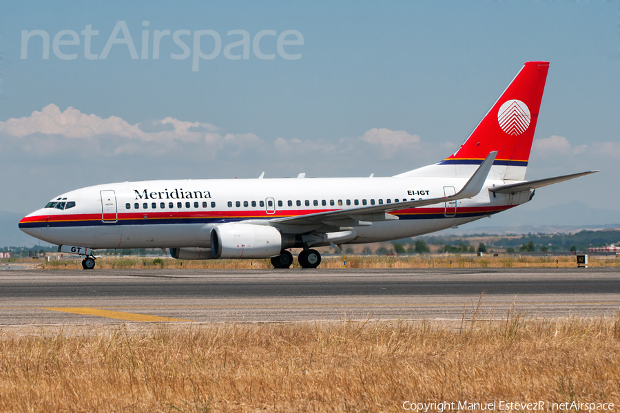 Meridiana Boeing 737-73V (EI-IGT) | Photo 446354