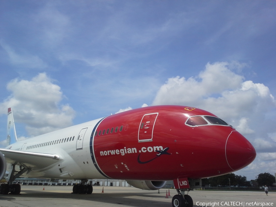 Norwegian Air Shuttle Boeing 787-8 Dreamliner (EI-LND) | Photo 50462
