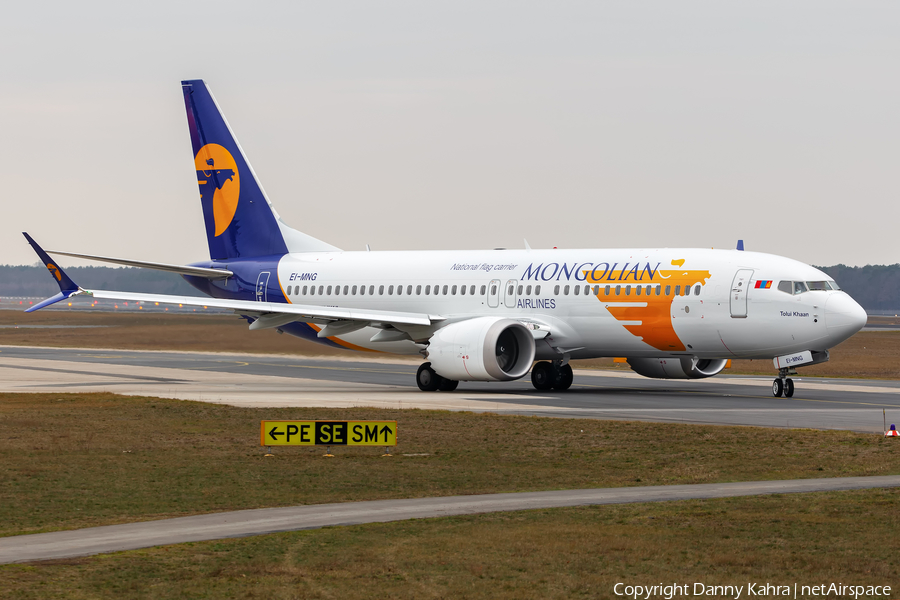 MIAT Mongolian Airlines Boeing 737-8 MAX (EI-MNG) | Photo 296185