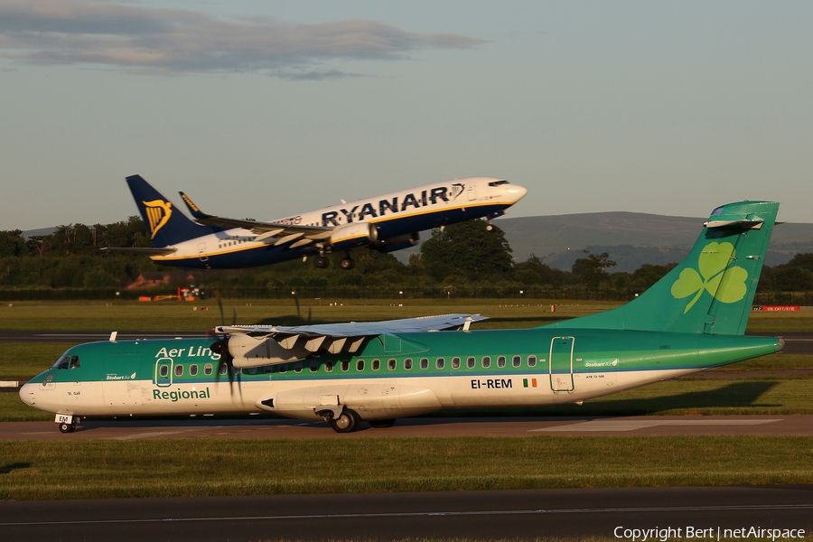 Aer Lingus Regional (Aer Arann) ATR 72-500 (EI-REM) | Photo 54435