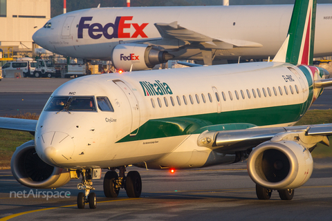 Alitalia CityLiner Embraer ERJ-190LR (ERJ-190-100LR) (EI-RNC) at  Milan - Malpensa, Italy