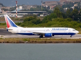 Transaero Airlines Boeing 737-808 (EI-RUN) at  Corfu - International, Greece