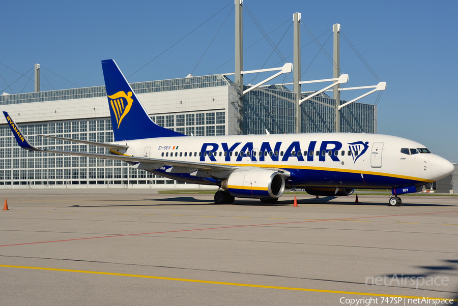 Ryanair Boeing 737-73S (EI-SEV) | Photo 87018