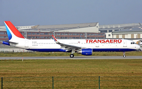 Transaero Airlines Airbus A321-211 (EI-SVX) at  Hamburg - Finkenwerder, Germany