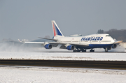 Transaero Airlines Boeing 747-446 (EI-XLG) at  Salzburg - W. A. Mozart, Austria