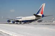 Transaero Airlines Boeing 747-446 (EI-XLG) at  Salzburg - W. A. Mozart, Austria