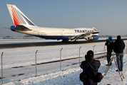 Transaero Airlines Boeing 747-446 (EI-XLG) at  Salzburg - W. A. Mozart, Austria