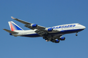 Transaero Airlines Boeing 747-412 (EI-XLL) at  Antalya, Turkey