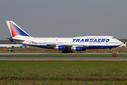 Transaero Airlines Boeing 747-412 (EI-XLL) at  Moscow - Domodedovo, Russia