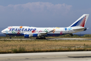 Transaero Airlines Boeing 747-412 (EI-XLO) at  Rhodes, Greece