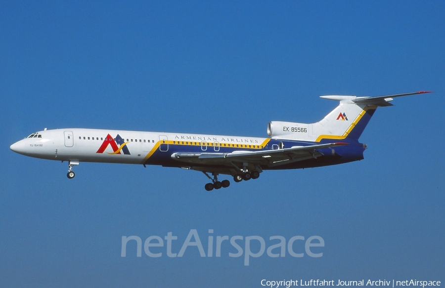Armenian Airlines Tupolev Tu-154B-2 (EK-85566) | Photo 396426