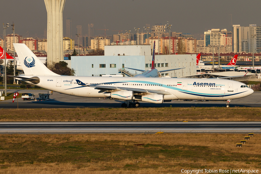 Iran Aseman Airlines Airbus A340-311 (EP-APA) | Photo 314224
