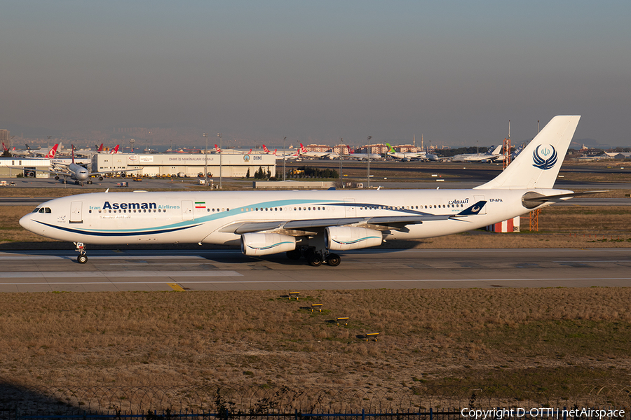 Iran Aseman Airlines Airbus A340-311 (EP-APA) | Photo 309720
