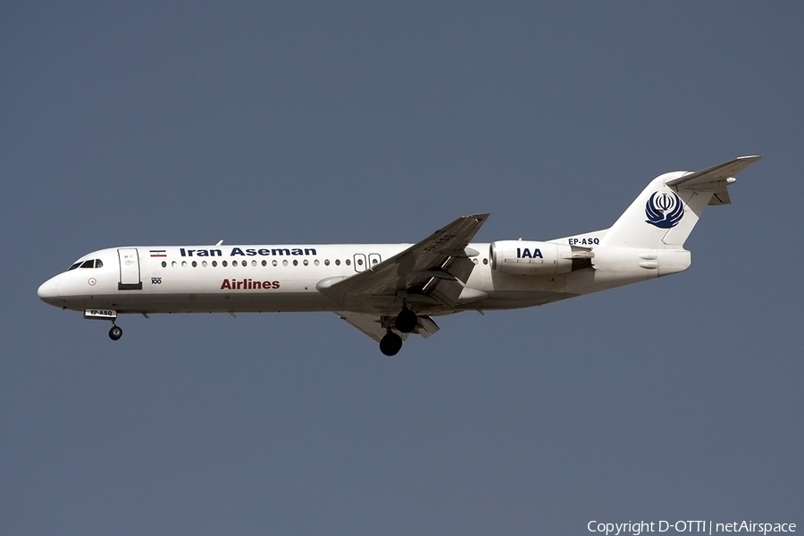 Iran Aseman Airlines Fokker 100 (EP-ASQ) | Photo 285746