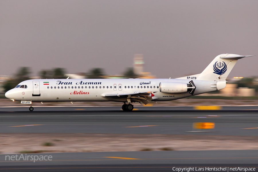 Iran Aseman Airlines Fokker 100 (EP-ATD) | Photo 396252