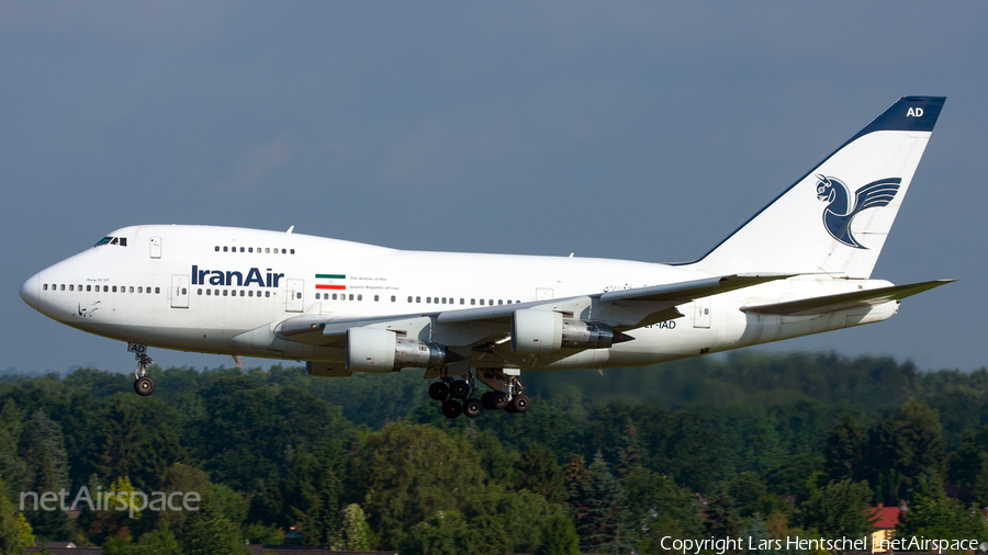 Iran Air Boeing 747SP-86 (EP-IAD) | Photo 423421