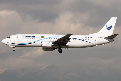 Iran Aseman Airlines Boeing 737-4H6 (EP-NSN) at  Tehran - Mehrabad International, Iran