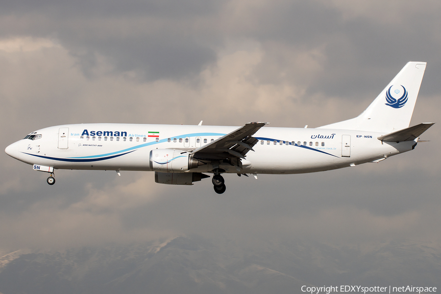 Iran Aseman Airlines Boeing 737-4H6 (EP-NSN) | Photo 275095