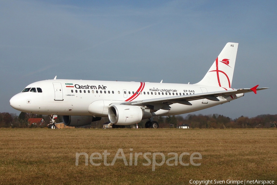 Qeshm Airlines Airbus A319-111 (EP-SAS) | Photo 222656