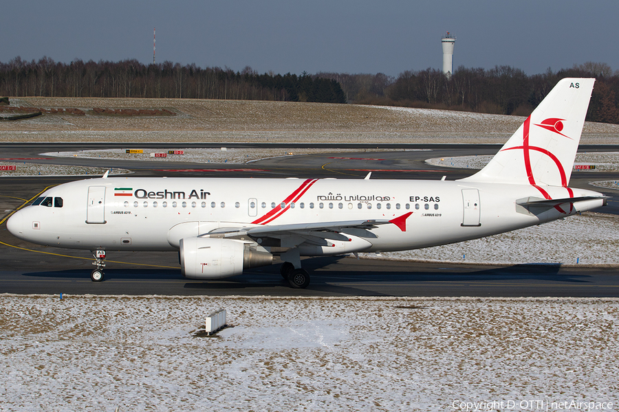Qeshm Airlines Airbus A319-111 (EP-SAS) | Photo 224576