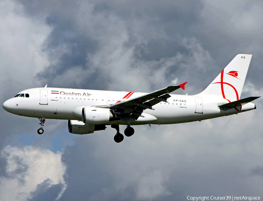 Qeshm Airlines Airbus A319-111 (EP-SAS) | Photo 232903