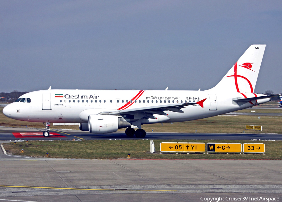 Qeshm Airlines Airbus A319-111 (EP-SAS) | Photo 269080