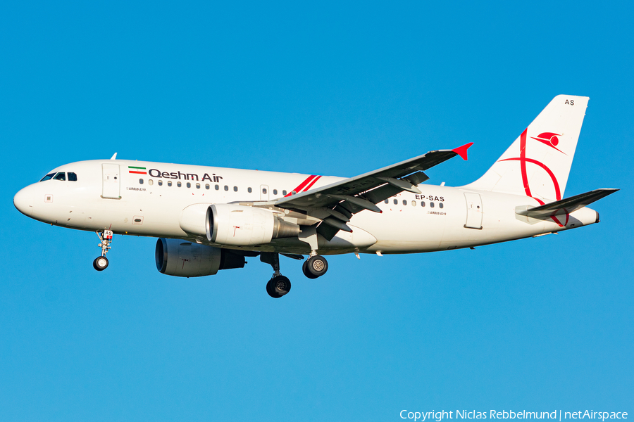 Qeshm Airlines Airbus A319-111 (EP-SAS) | Photo 422277