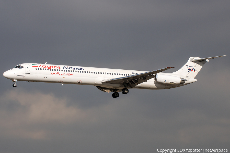 Zagros Air McDonnell Douglas MD-82 (EP-ZAG) | Photo 275107