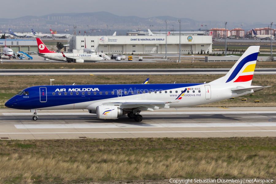 Air Moldova Embraer ERJ-190LR (ERJ-190-100LR) (ER-ECC) | Photo 171125