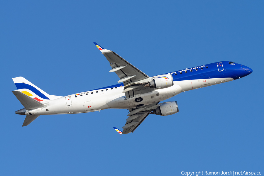 Air Moldova Embraer ERJ-190LR (ERJ-190-100LR) (ER-ECD) | Photo 310831