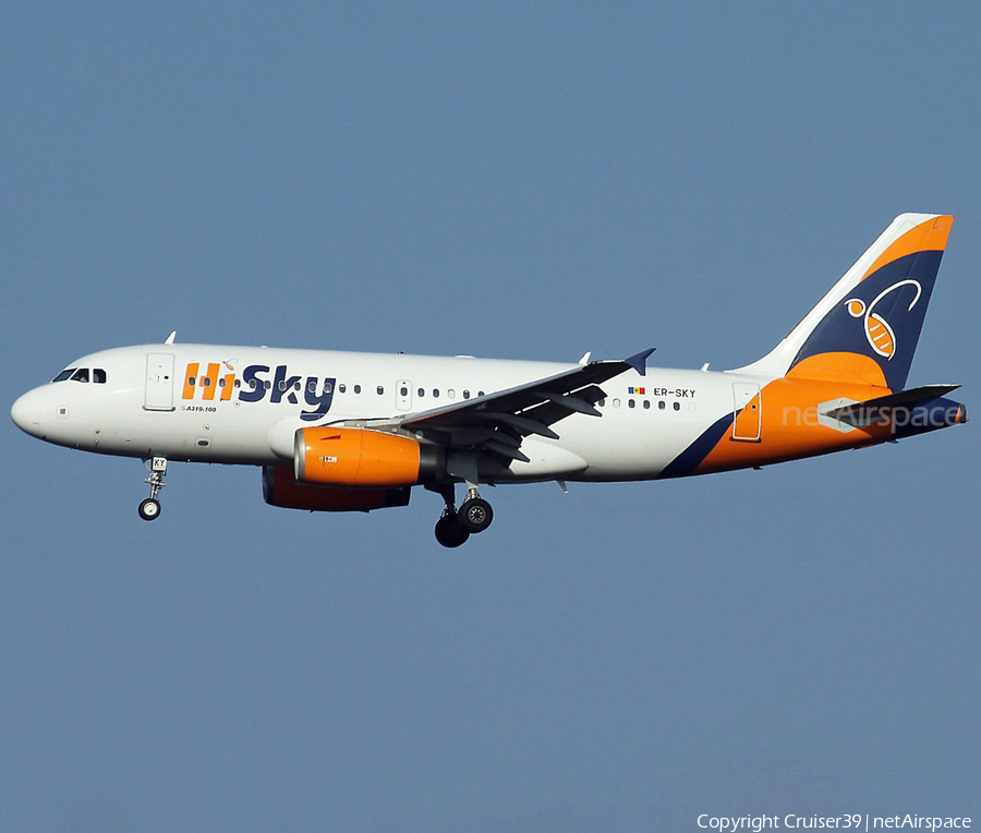 HiSky Airbus A319-131 (ER-SKY) | Photo 619098