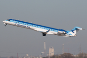 Estonian Air Bombardier CRJ-900ER (ES-ACC) at  Dusseldorf - International, Germany