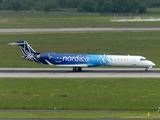 Nordica Bombardier CRJ-900ER (ES-ACD) at  Dusseldorf - International, Germany