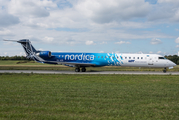 Nordica (LOT) Bombardier CRJ-900ER (ES-ACD) at  Hamburg - Fuhlsbuettel (Helmut Schmidt), Germany