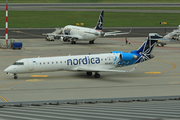 Nordica (Adria Airways) Bombardier CRJ-701ER (ES-ACF) at  Warsaw - Frederic Chopin International, Poland