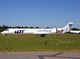 Nordica (LOT) Bombardier CRJ-900LR (ES-ACJ) at  Hamburg - Fuhlsbuettel (Helmut Schmidt), Germany
