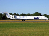 Nordica (LOT) Bombardier CRJ-900LR (ES-ACJ) at  Hamburg - Fuhlsbuettel (Helmut Schmidt), Germany