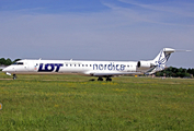 Nordica (LOT) Bombardier CRJ-900ER (ES-ACK) at  Hamburg - Fuhlsbuettel (Helmut Schmidt), Germany