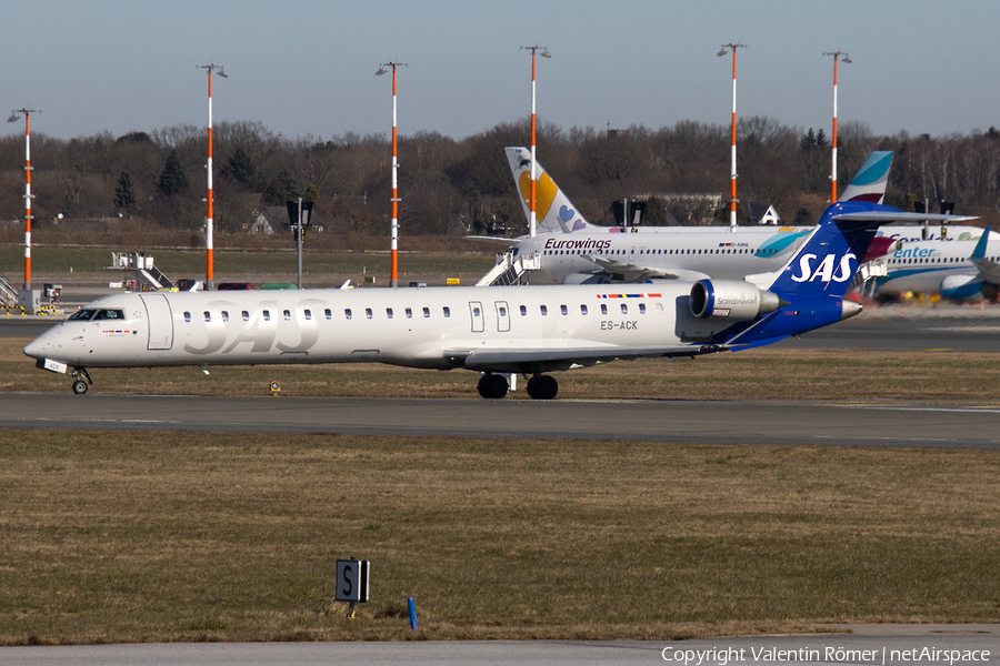 SAS - Scandinavian Airlines (Xfly) Bombardier CRJ-900ER (ES-ACK) | Photo 498257