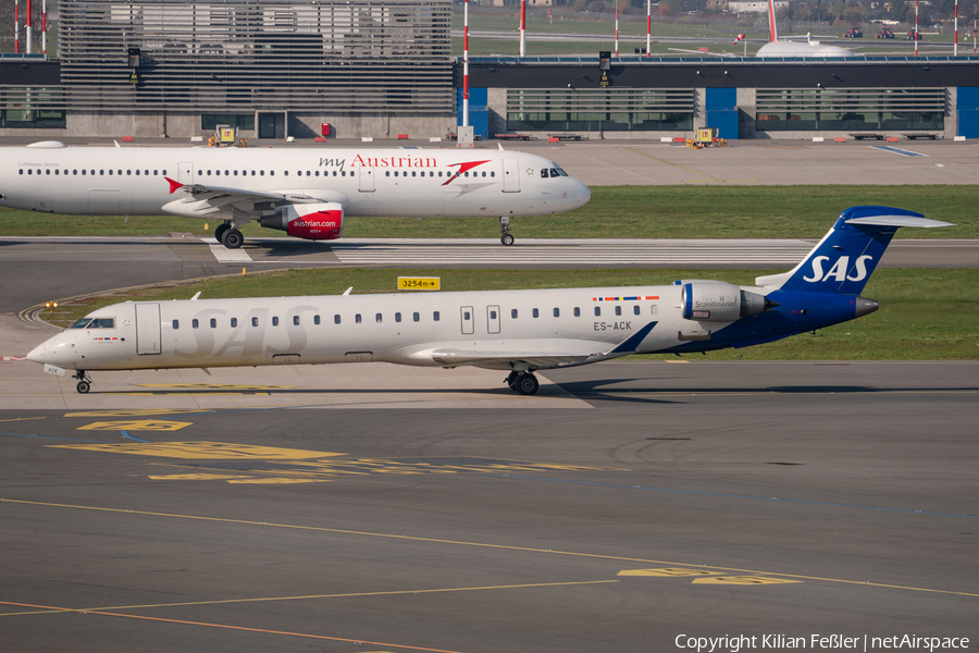 SAS - Scandinavian Airlines (Xfly) Bombardier CRJ-900ER (ES-ACK) | Photo 564483