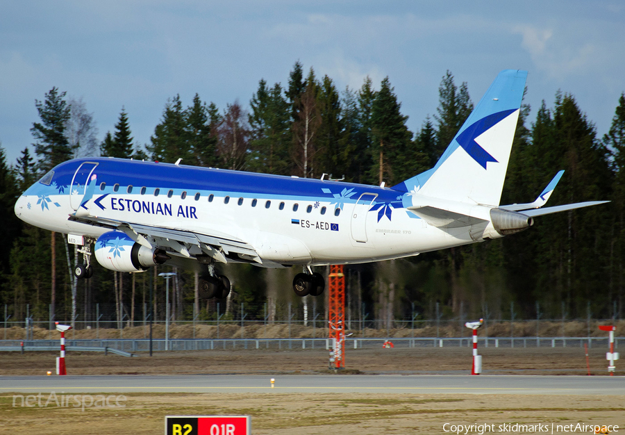 Estonian Air Embraer ERJ-170LR (ERJ-170-100LR) (ES-AED) | Photo 74020