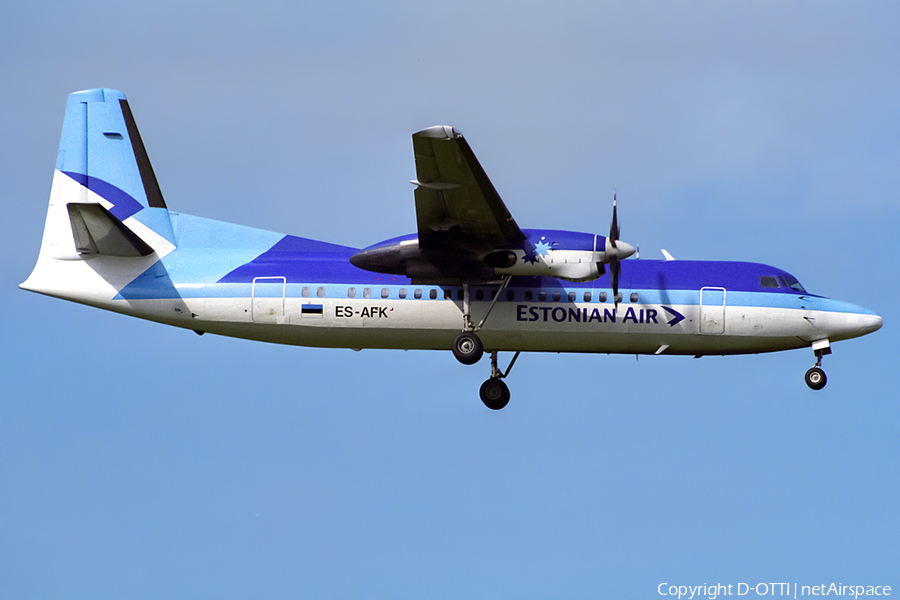 Estonian Air Fokker 50 (ES-AFK) | Photo 453947