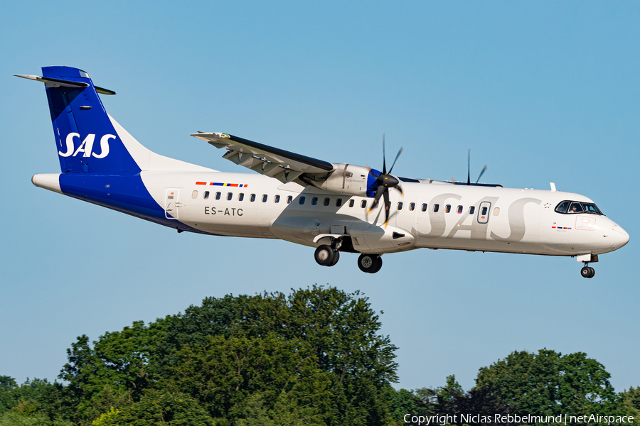 SAS - Scandinavian Airlines (Nordica) ATR 72-600 (ES-ATC) | Photo 458754